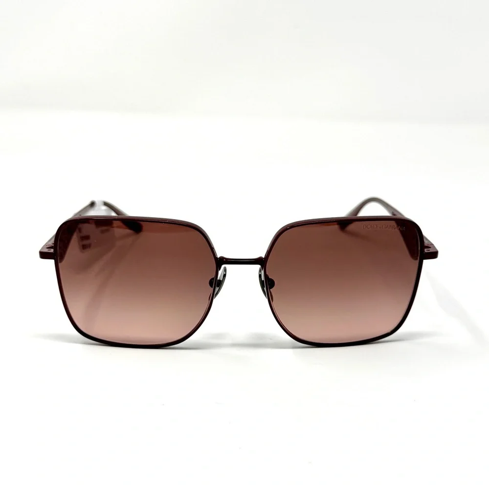 DOLCE & GABBANA Lace Square Sunglasses 57mm In Bordeaux - Picture 4 of 16